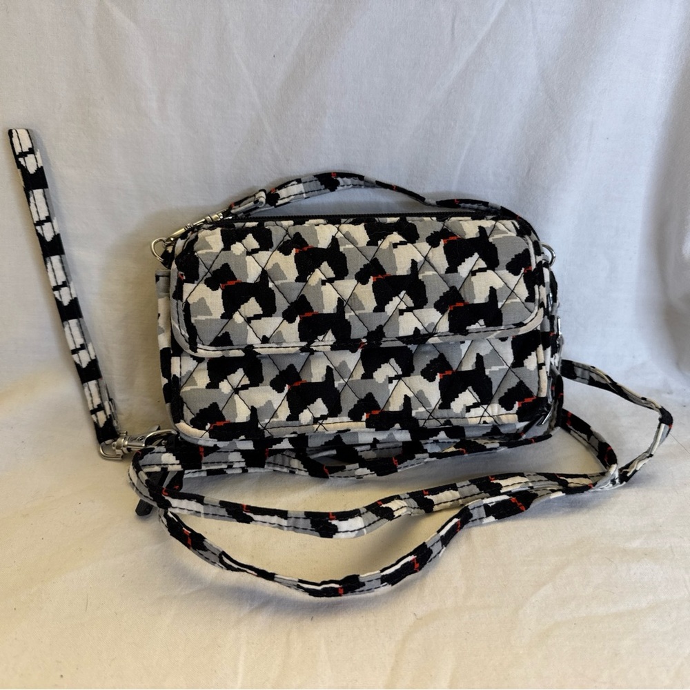 Vera Bradley All in One Crossbody Bag in "Scottie Dogs" Pattern